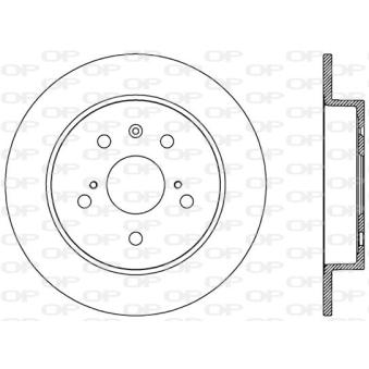 Jeu de 2 disques de frein arrière OPEN PARTS OEM 71750932