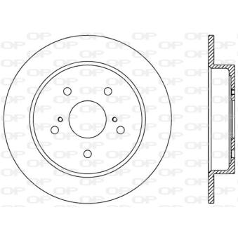 Jeu de 2 disques de frein arrière OPEN PARTS OEM 5561180J01