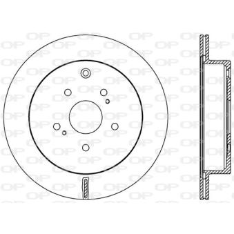Jeu de 2 disques de frein arrière OPEN PARTS OEM 5561177K01000 Jeu de 2 disques de frein arrière OPEN PARTS OEM 5561177K01000