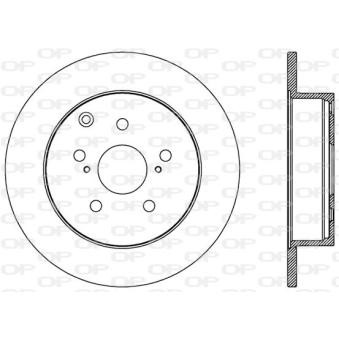 Jeu de 2 disques de frein arrière OPEN PARTS OEM 424310F020