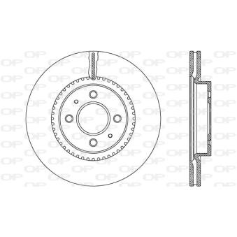Jeu de 2 disques de frein avant OPEN PARTS [BDA2639.20]