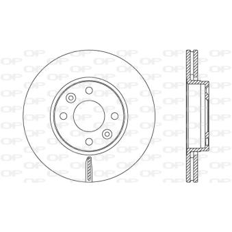 Jeu de 2 disques de frein avant OPEN PARTS OEM 8450031577