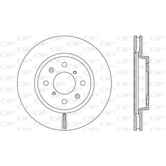 Jeu de 2 disques de frein avant OPEN PARTS OEM 5531168L00000 Jeu de 2 disques de frein avant OPEN PARTS OEM 5531168L00000