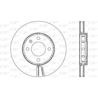 Jeu de 2 disques de frein avant OPEN PARTS OEM 1S0615301M