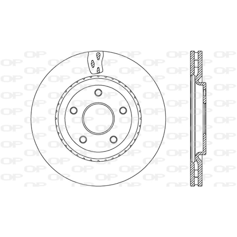 Jeu de 2 disques de frein avant OPEN PARTS BDA2674.20 - Visuel 1