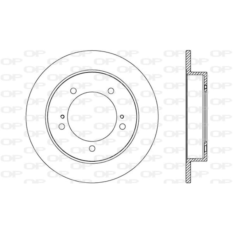 Jeu de 2 disques de frein avant OPEN PARTS BDA2707.10 - Visuel 1