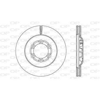 Jeu de 2 disques de frein avant OPEN PARTS [BDA2711.20]
