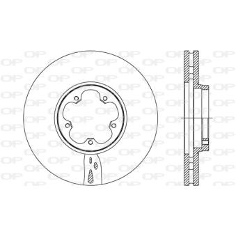 Jeu de 2 disques de frein avant OPEN PARTS OEM 1842633