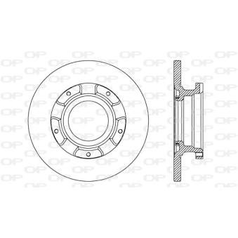 Jeu de 2 disques de frein arrière OPEN PARTS [BDA2737.10]
