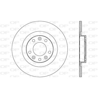 Jeu de 2 disques de frein arrière OPEN PARTS BDA2741.10 pour MAZDA MX-30 E-JUMPY - 136cv
