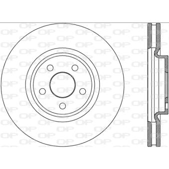 Jeu de 2 disques de frein avant OPEN PARTS BDA2787.20 pour PORSCHE CAYENNE 2.0 EcoBlue AWD - 190cv
