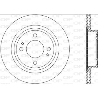Jeu de 2 disques de frein avant OPEN PARTS OEM 4615A129 Jeu de 2 disques de frein avant OPEN PARTS OEM 4615A129