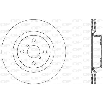 Jeu de 2 disques de frein avant OPEN PARTS OEM 435120D210