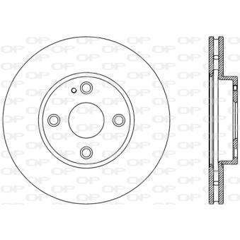 Jeu de 2 disques de frein avant OPEN PARTS OEM DA7R33251