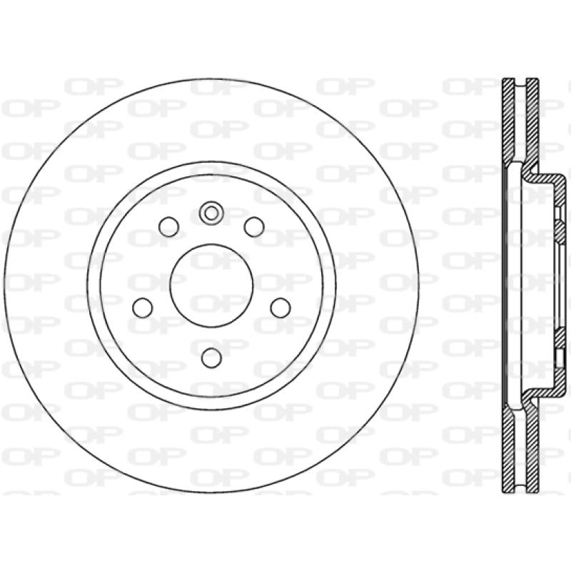 Jeu de 2 disques de frein avant OPEN PARTS BDA2814.20 - Visuel 1