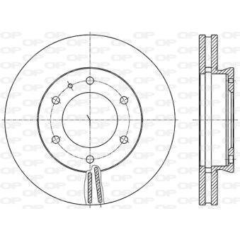 Jeu de 2 disques de frein avant OPEN PARTS [BDA2855.20]