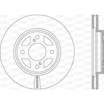 Jeu de 2 disques de frein avant OPEN PARTS OEM 5531152R50