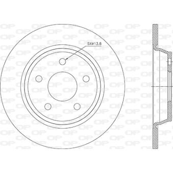 Jeu de 2 disques de frein avant OPEN PARTS [BDA2921.10]