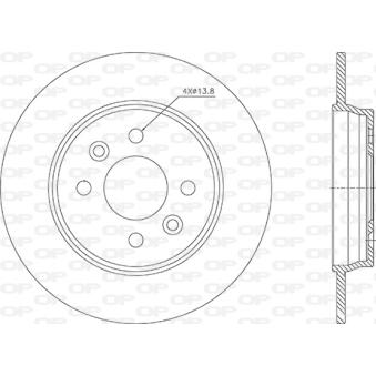 Jeu de 2 disques de frein avant OPEN PARTS BDA2922.10 pour RENAULT CLIO 1,6 E-TECH 145 - 143cv