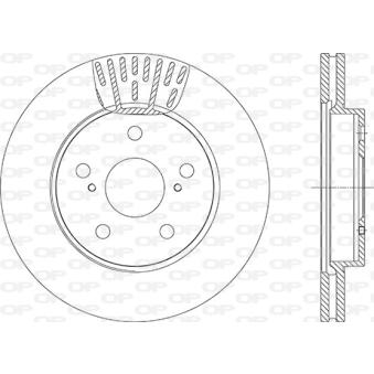 Jeu de 2 disques de frein avant OPEN PARTS OEM T435120239