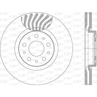 Jeu de 2 disques de frein avant OPEN PARTS [BDA2931.20]
