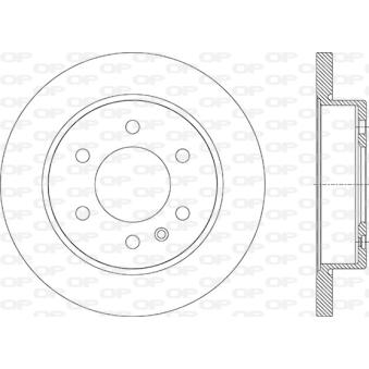 Jeu de 2 disques de frein avant OPEN PARTS BDA2935.10 pour MERCEDES-BENZ SPRINTER 314 CDI Traction intégrale - 143cv