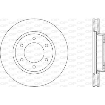 Jeu de 2 disques de frein avant OPEN PARTS BDA2944.20 pour FORD RANGER 2.0 EcoBlue 4x4 - 213cv