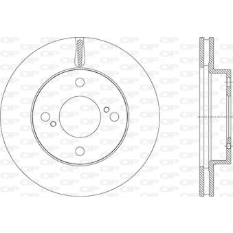 Jeu de 2 disques de frein avant OPEN PARTS OEM 5531162R00000 Jeu de 2 disques de frein avant OPEN PARTS OEM 5531162R00000