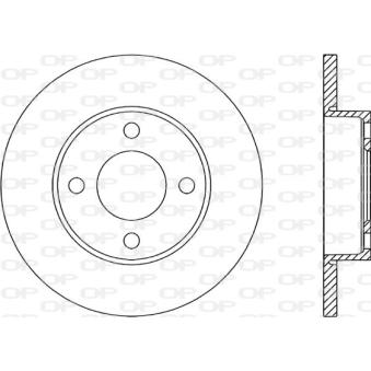 Jeu de 2 disques de frein avant OPEN PARTS OEM 443615301 Jeu de 2 disques de frein avant OPEN PARTS OEM 443615301