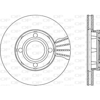 Jeu de 2 disques de frein avant OPEN PARTS BDR1020.20