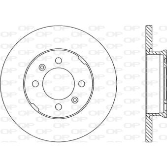 Jeu de 2 disques de frein avant OPEN PARTS [BDR1049.10]