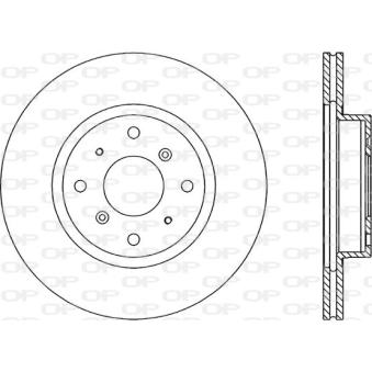 Jeu de 2 disques de frein avant OPEN PARTS OEM GBD90822