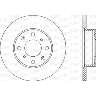 Jeu de 2 disques de frein avant OPEN PARTS OEM GBD90829