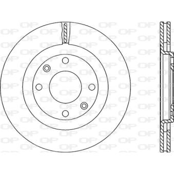 Jeu de 2 disques de frein avant OPEN PARTS OEM 4246R3
