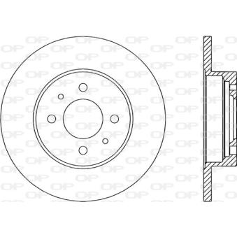 Jeu de 2 disques de frein avant OPEN PARTS BDR1133.10