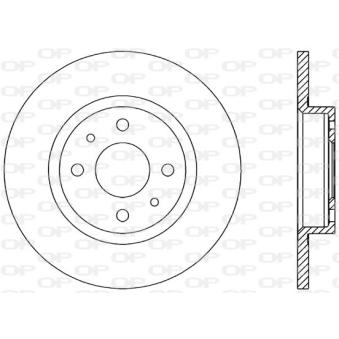 Jeu de 2 disques de frein avant OPEN PARTS OEM 7545556 Jeu de 2 disques de frein avant OPEN PARTS OEM 7545556