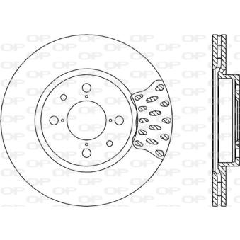 Jeu de 2 disques de frein avant OPEN PARTS OEM 46423415