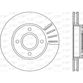 Jeu de 2 disques de frein avant OPEN PARTS OEM 5025950