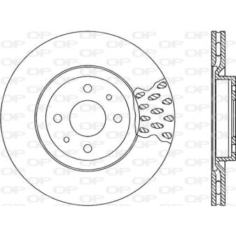 Jeu de 2 disques de frein avant OPEN PARTS OEM 0060812067
