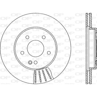 Jeu de 2 disques de frein avant OPEN PARTS OEM 2024210912