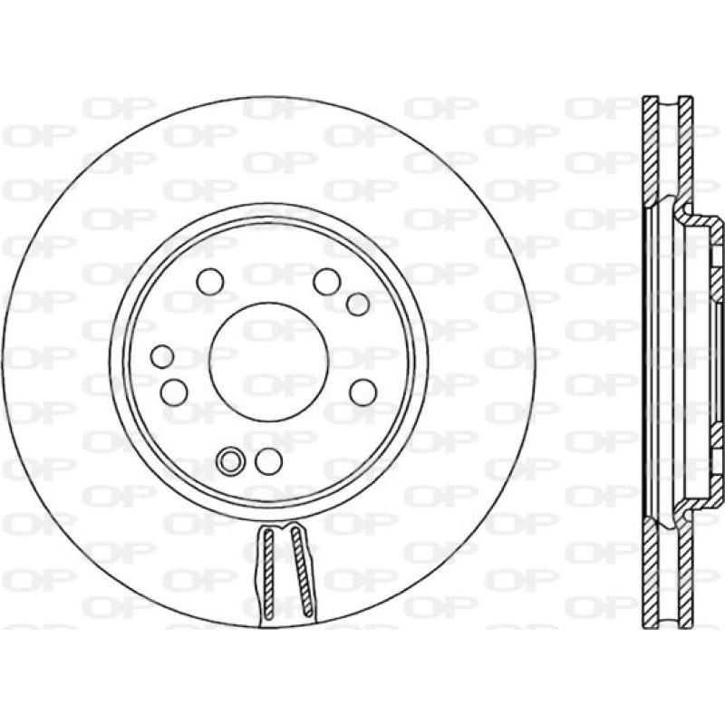 Jeu de 2 disques de frein avant OPEN PARTS BDR1306.20 - Visuel 1