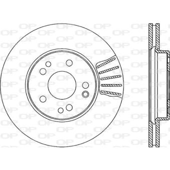 Jeu de 2 disques de frein avant OPEN PARTS [BDR1313.20]