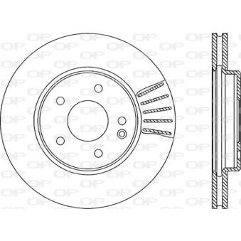 Jeu de 2 disques de frein avant OPEN PARTS OEM 2104210712