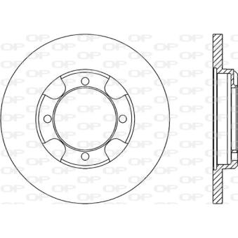 Jeu de 2 disques de frein avant OPEN PARTS OEM MB618737