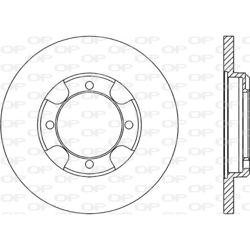 Jeu de 2 disques de frein avant OPEN PARTS BDR1347.10 - Visuel 1