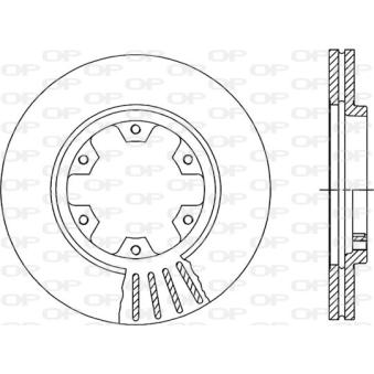 Jeu de 2 disques de frein avant OPEN PARTS OEM 4020631G01