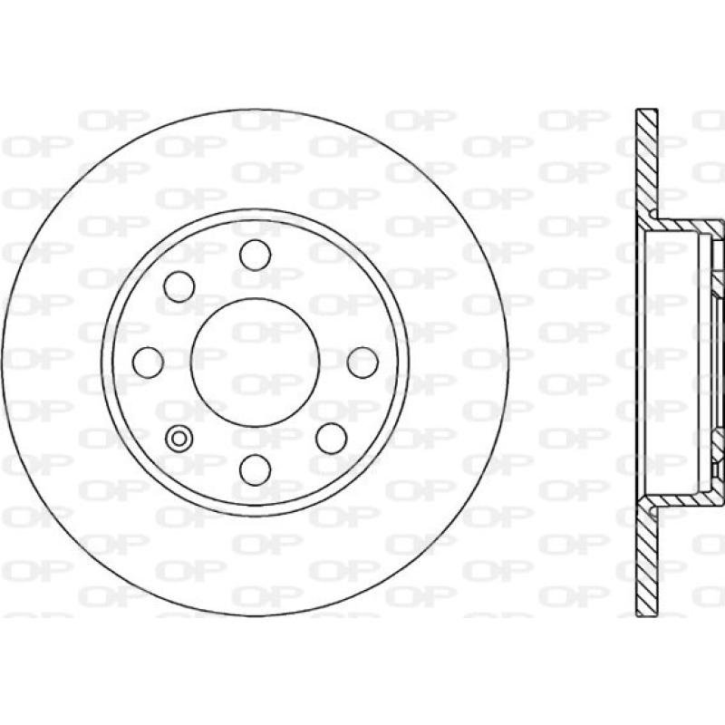 Jeu de 2 disques de frein avant OPEN PARTS BDR1402.10 - Visuel 1
