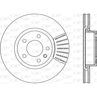 Jeu de 2 disques de frein avant OPEN PARTS OEM 90393496