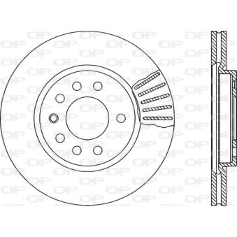 Jeu de 2 disques de frein avant OPEN PARTS OEM 569047