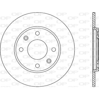 Jeu de 2 disques de frein arrière OPEN PARTS OEM 4246H0